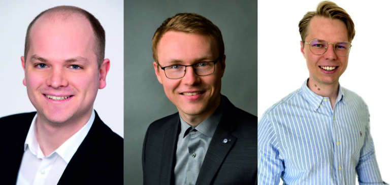 New employees: Kai Weber, Fynn Thomas, and Georg Rabenstein