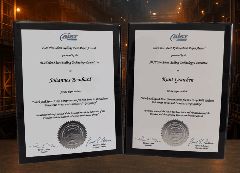 Best Paper Award from the AIST (Association for Iron & Steel Technology) Committee